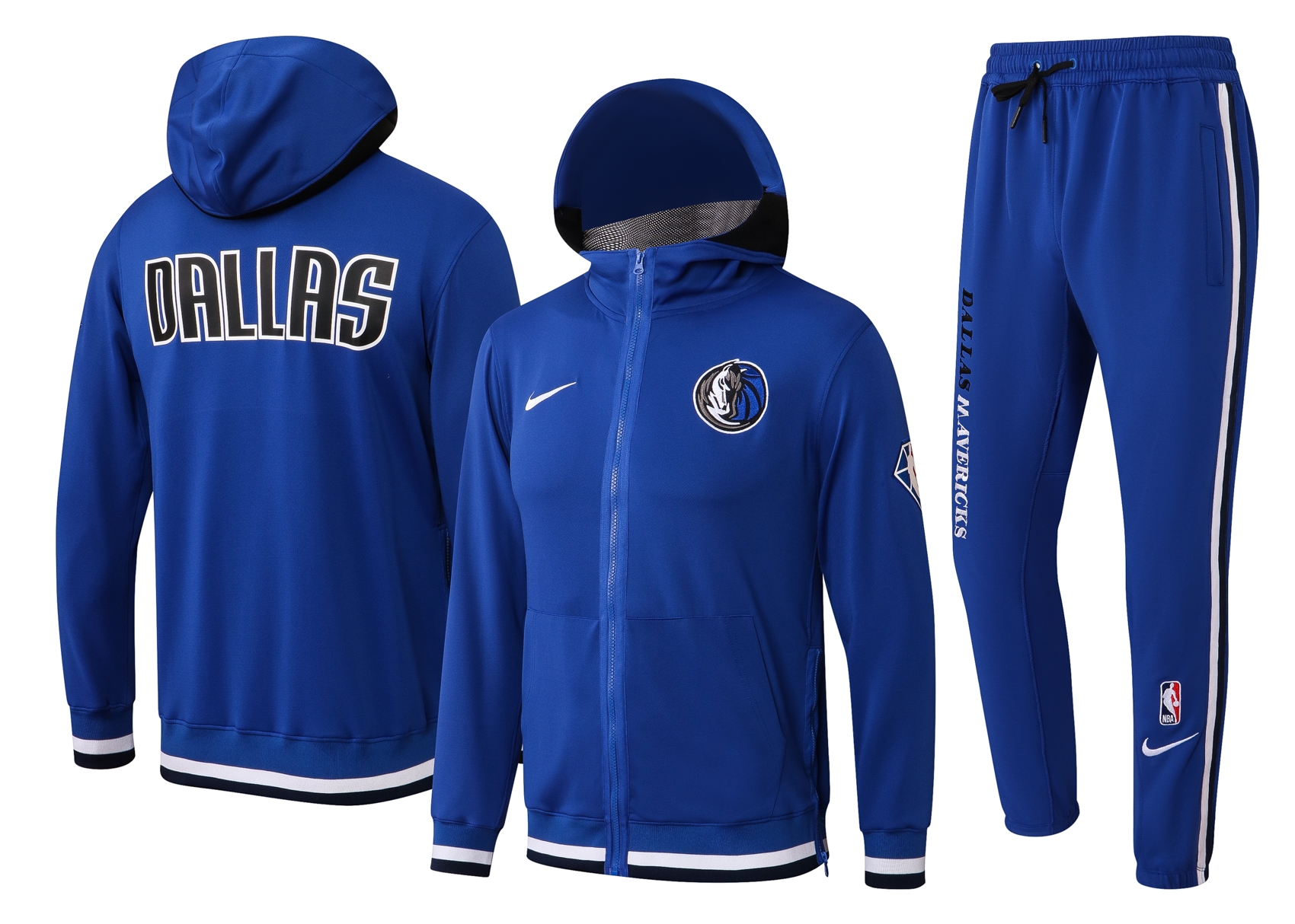 Men Dallas Mavericks blue  2024 NBA Nike Training suit